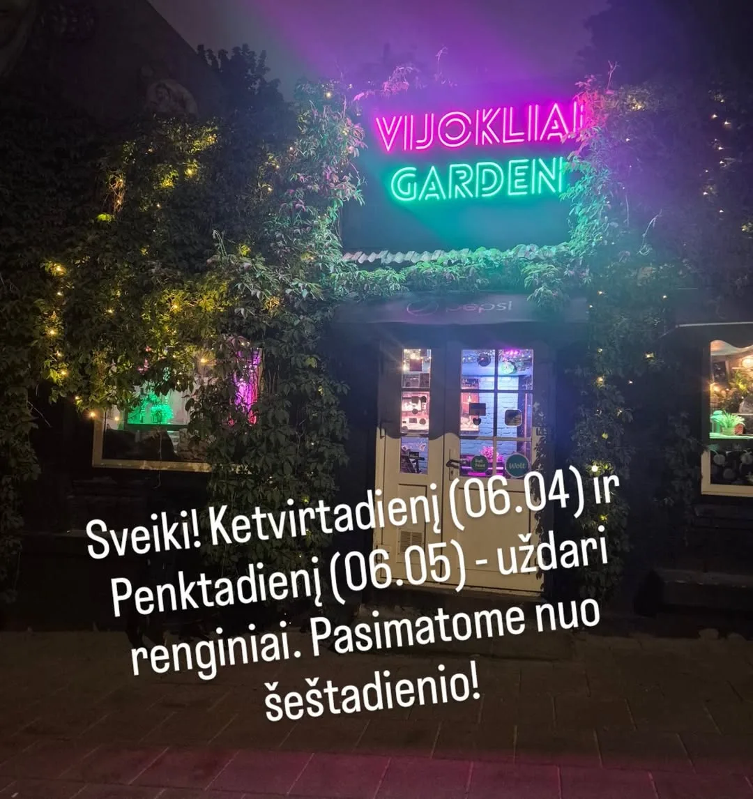 Vijokliai Beer Garden — storefront